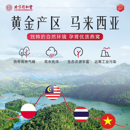 Yifushou Peking Tongrentang Dry Bird's Nest Gift Box 30G Malaysias Rückverfolgbarkeit Import High-End-Tonic-Produkte für schwangere Frauen