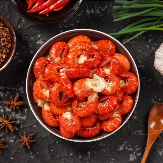Fresh Jingcai ice-free crayfish tail (first grade) 2Jin Jin equals 0.5kg (120-130 pieces/Jin Jin equals 0.5kg) No added fresh food