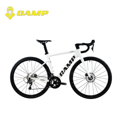 坎普（CAMP）SR5 公路车五通内走线综合车架赛车碳纤维前叉一体弯把竞速自行车 珍珠白 20速 490码 700C