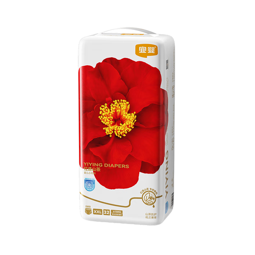 
Yiying Red Camellia Pulling Pants Ultra-thin Sour Baby Diaper Dry Diapers Not Wet Breathable Large Size Toddler Pulling Pants XXL Pants 32 Pieces [15kg or more]