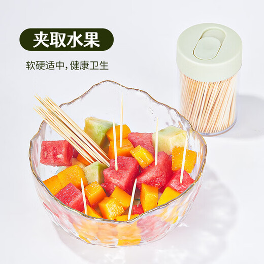Xingfang disposable double-headed bamboo toothpicks, 5 cans, fruit picks, snack picks, household double-headed toothpicks for cleaning between teeth
