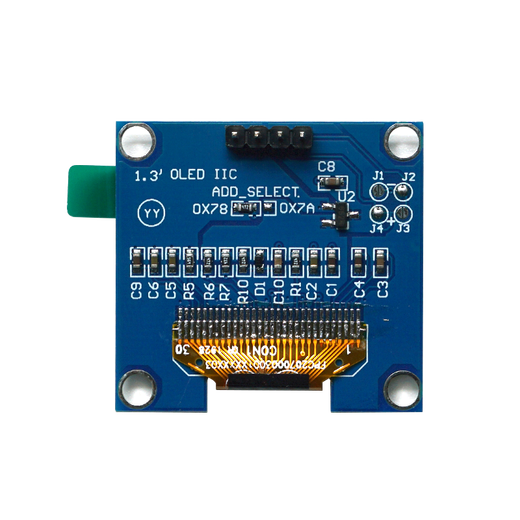 Throwing stones OLED display module 0.91/0.96/1.3 inches HD development board display blue/white/yellow blue optional 1.3 inches blue 4P 1 box