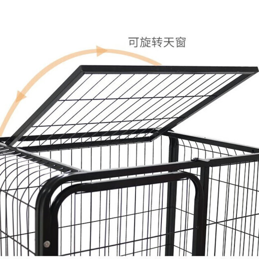 Yuyangxuan cat cage kitten adult cat four-story villa iron cat cage multi-layer thickened wire cage pet cage cat nest white extra large four-story + skylight [85*65*148]