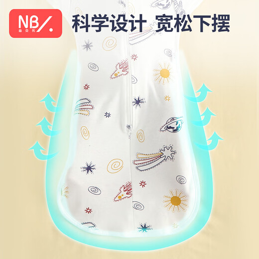 Newberle Baby Sleep Bacs Storender Baby Baby Anti-Scary Jumping Swaddle Cage Abrazos de artefactos Anti-Kicking Space M [Algodón puro de una sola capa] Recomendado 6-15 Jin [Jin iguala 0.5 kg]
