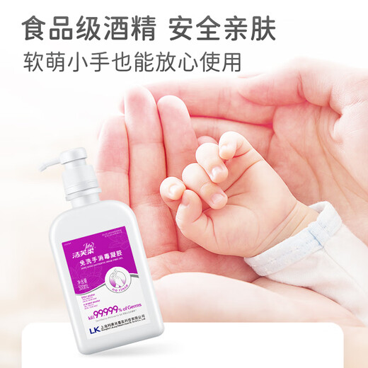 Jefrou hand sanitizer gel alcohol hand sanitizer convenient sterilization and disinfection medical children non-foam 500mL