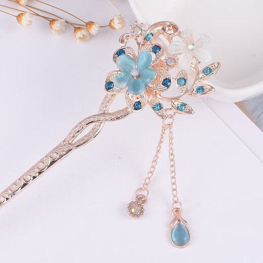 Hanfu headwear children's hairpins children's ancient style hairpins tassel step shake summer day ancient costume ancient cheongsam hair accessories FZ001