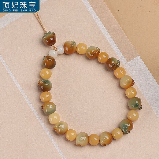 DING FEI Bodhi root mobile phone lanyard lanyard cute charcoal roasted cat claw pendant female artistic creative jewelry pendant snow roll mobile phone chain B00-303