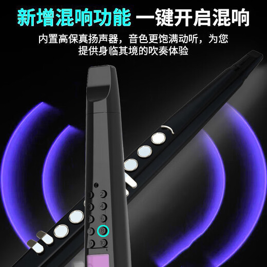 高乐高  GAOEGAO新款国产电吹管乐器大全电萨克斯笛子初学者中老年人葫芦丝电子管 演奏款S56标配黑色