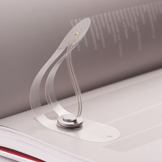 Douyin's same style LED bookmark lamp, cute little fresh student girl creative black technology dormitory reading night light reading lamp graduation gift for classmates night reading lamp stationery supplies transparent night light bookmark