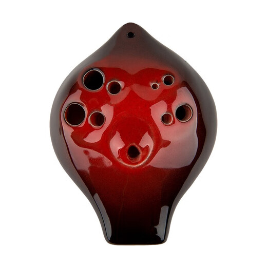 TNG Ocarina Tubo compuesto de seis hoyos AC Tune Tune Tune Double Tube Doble Tubo de 6 hoyos Instrumento musical de cerámica de cerámica de cerámica Azul