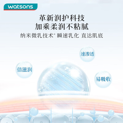 Watsons Moisturizing Body Lotion Set 500ml*2 (Hyaluronic Acid + Vitamin E) Hydrating and Nourishing Body Lotion Moisturizing Lotion