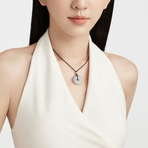 Chow Tai Fook Jade Buckle Jadeite Pendant K65337