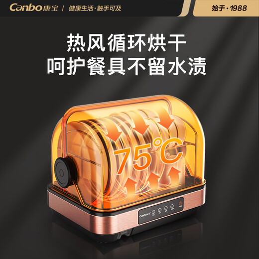 Canbo Disinfection Cabinet Household Small Desktop Mini Tableware Baby Bottle UV Drying Drain-Free Disinfection Cupboard National Subsidy ZTD30-KH1Z