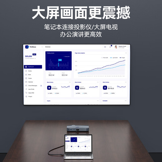 Shengwei HDMI-zu-VGA-Kabel, HD-Video-Adapterkabel, Projektionskonverterkabel, Computer-Laptop-Box, verbunden mit Projektor, TV-Monitor, 1 Meter AHV1010G
