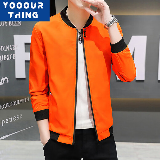 YOOOURTHING2024 Autumn and Winter Fashion Jacket Men's Slim Fit Versatile Fashion Trend Four-Button Jacket Men Black XL Recommended 110-140Jin Jin equals 0.5 kg