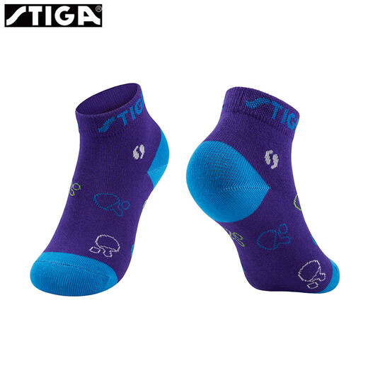 Stiga Stiga Stiga Sports Socks Table Table Chaussettes de tennis Sweat-Absorbant et respirant pour les chaussettes pour hommes et les chaussettes pour femmes Trainage Blue CP-12121 M