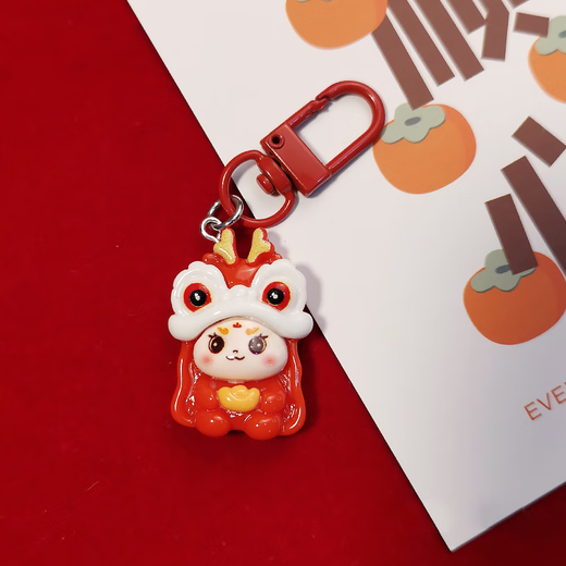 Dipur red mobile phone lanyard short wrist pendant pendant three-strand ponytail braided animal year festive wedding mobile phone lanyard anti-lost rope