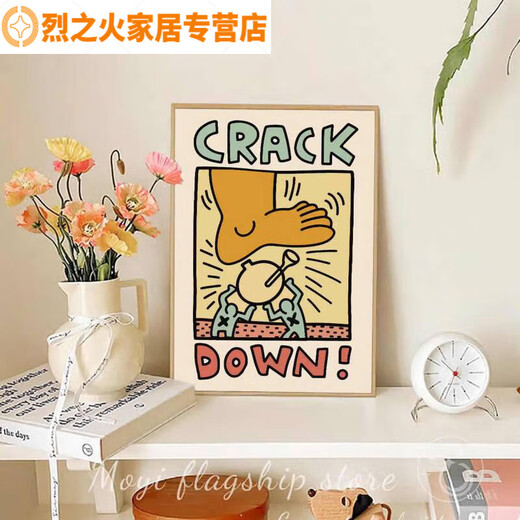Jaipa Keith Harlem Pop style abstract graffiti decorative painting niche trendy bedroom bedside painting restaurant art JD15869 70*100cm
