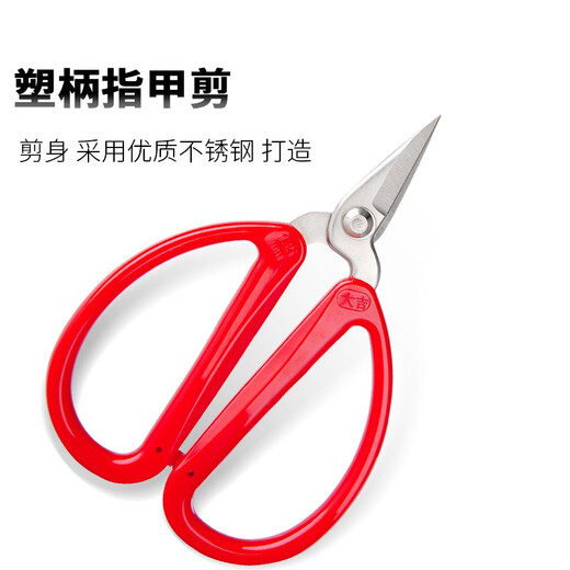 Daji stainless steel scissors, gray thick toenail scissors, electronics factory short head scissors, manicure scissors