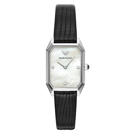 Emporio Armani watch women's European and American watch small green watch retro belt fritillary quartz watch Chinese Valentine's Day gift for girlfriend retro square plate AR11148