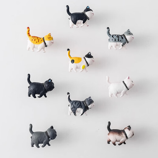 Zhenxi Kittten Desktop Ornamente für Mädchen Geburtstagsgeschenke für Freundinnen und Freundinnen auf ihren Schreibtischen süße Computertische 520 Kätzchen Ornamente [9 Pakete]
