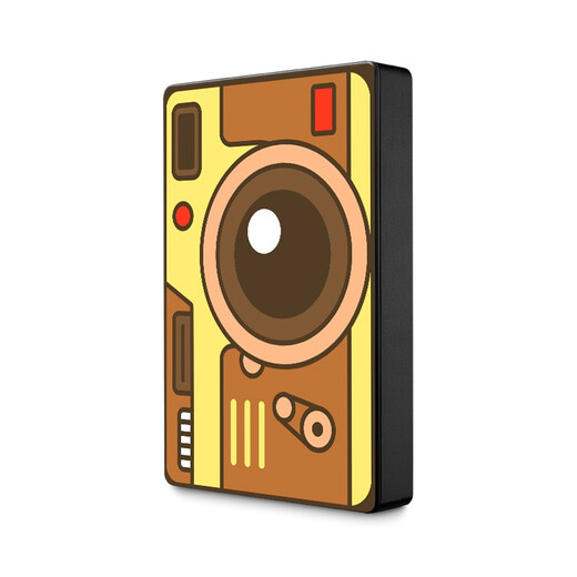 希捷（SEAGATE）移动硬盘 2TB USB3.0高速 机械硬盘 兼容Mac 便捷 童年小相机 复古金 数据恢复服务 外接存储