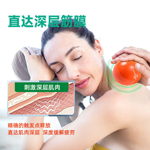 Theratools Franklin Ball Smooth Fascial Ball Vascular Ball Wooden Ball Pilates Ball Franklin Massage Pelvic Ball Orange 7.6cm 3 inches