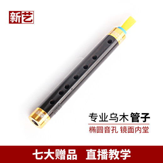 新艺新艺 专业乌木管子乐器催泪管筚篥初学者专业演奏型椭圆音孔 专业乌木G调+8大赠品