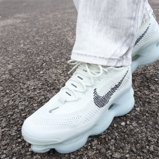 耐克（NIKE）Air Max Scorpion FK 新款低帮耐磨回弹全掌大气垫休闲运动跑步鞋 FQ2694-001白灰 40.5