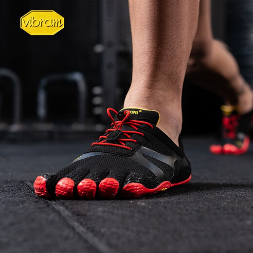 Vibram Innenfitness-Training Fünf-Finger-Schuhe Barfuß barfuß leichter Outdoor-Sportschuhe Fitness Training Freizeitschuhe Fünf-Toe-Schuhe Schwarz 44