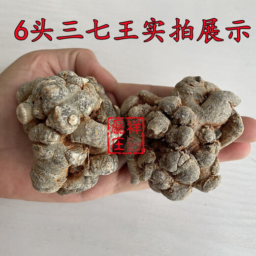 
Leixiangzhuang Sanqi, Yunnan Wenshan, 37, No cutters in the head, Tianqi, 8 years old, 6 heads with cutters, medicine effect king [500g]