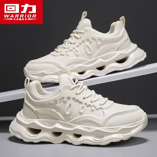 
Warrior casual men's shoes mesh dad shoes men's height-enhancing versatile sports shoes men 3893 beige 43
