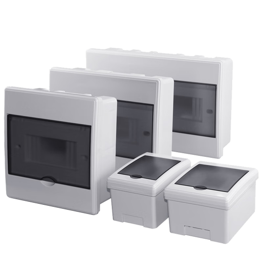 国际电工明装回路配电箱家用防水强电箱塑料暗装电箱盒空气开关盒子电控箱 2-3回路强电箱