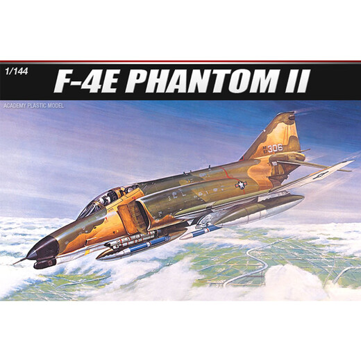 
ACADEMY American aircraft bombing fighter assembled army simulation ornaments gift import model 1/144 F-4E ghost fighter 12605