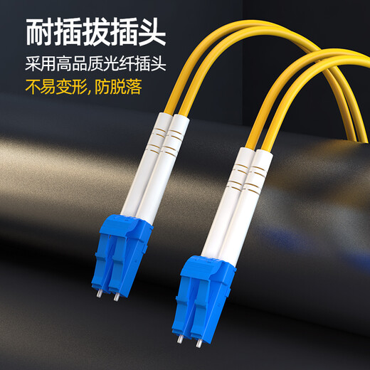 诺可信（Nokoxin）电信级光纤跳线 单模双芯LC-LC 千兆万兆铠装尾纤线 防鼠抗拉抗弯曲可定制 单模双芯LC-LC 10米