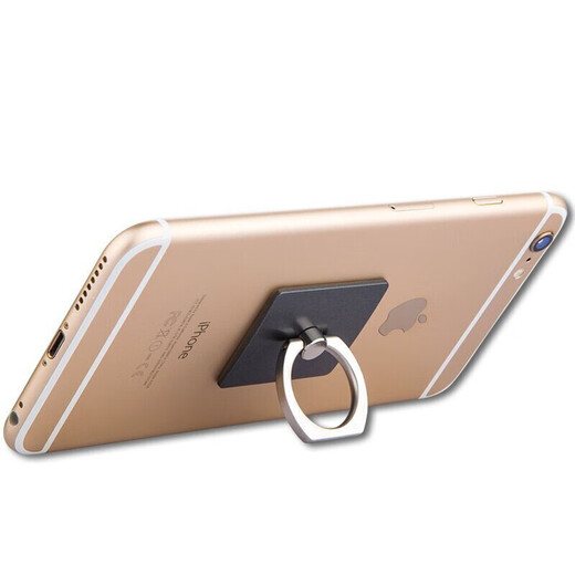 YOMO mobile phone ring holder/metal ring buckle holder/anti-lost and anti-fall mobile phone tablet holder Suitable for Apple phone/Android phone Black