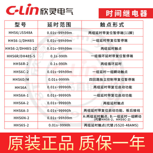 Time relay HHS6R/-1-2Z/AS6D timer DH48S-S delay reset 220VA HHS6_Improved DC12V