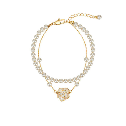 AJIDOU Ajidou Bracelet Women's Camellia Pearl Stacked Bracelet Women's Jewelry OCC Flagship Store Birthday Gift