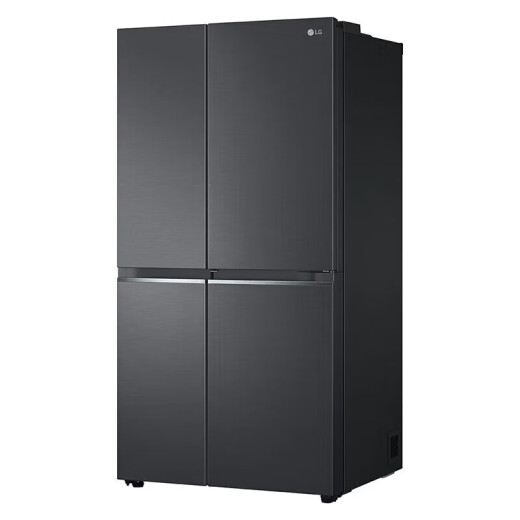 Refrigerador de puerta doble LG 655L, control de temperatura inteligente, conversión de frecuencia lineal de cortina de viento multidimensional, Manhattan Midnight S651MC38