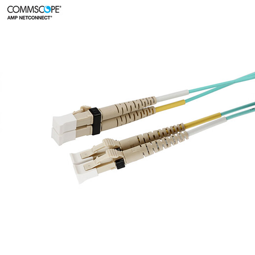 
CommScope LC-LC dual core 10 Gigabit multimode OM3/OM4 fiber optic jumper 2105027/2105061 OM4 one-pair price 15m