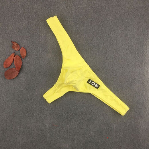 Mu Fengqing men's thong, cotton, U-convex, sexy, fashionable and slim, youthful low-waist bag, large, comfortable, breathable, stylish, white XXL (140-160Jin Jin equals 0.5kg)