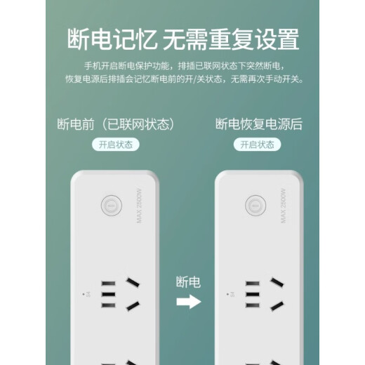 Hongyan Chint smart socket wifi power strip mobile phone remote control timing independent separate control plug smart power strip four jacks (Hongmeng Zhilian)