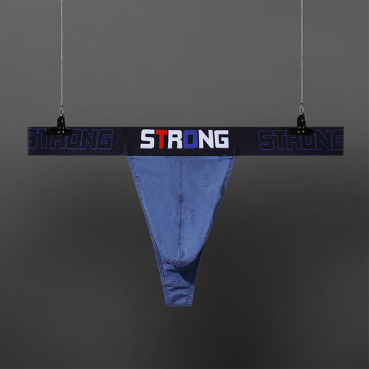 XVCO personalized sexy men's underwear men's thong thong modal cotton summer breathable underwear small briefs light blue L (free shipping if you buy more than 5 pieces F)