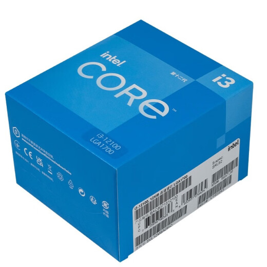 Intel 12th Generation Core CPU Processor Desktop CPU CPU Boxed 12th Generation i3-12100 en caja [4 núcleos y 8 hilos]