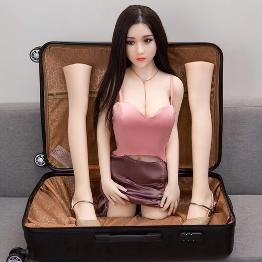 Cool people, removable half-body silicone 158 solid doll, non-inflatable imitation doll for men, big breasts, girlfriend, hair transplant, smart adult sex toys, vaginal buttocks, masturbation device, removable, hair transplant
