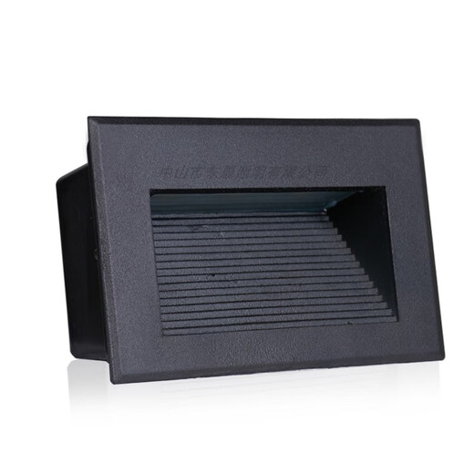 Dongshengshi concealed floor lamp embedded LED step lamp outdoor waterproof corner lamp buried lamp side wall lamp stair step 110*45MM no network 3W warm light