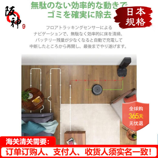 艾罗伯特（iRobot）【日本直邮 日本发货】Roomba i3+扫地机器人吸尘器自动垃圾收集器可水洗垃圾箱自动充电wifi对应 i355060(带底座)【需变压器】