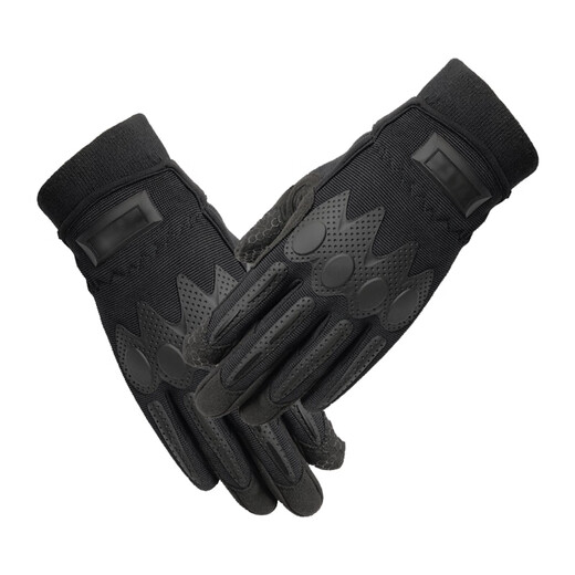
Qizhang inner full finger tactical gloves outdoor inner gloves spring and autumn riding plus velvet warm touch screen gloves cycling inner gloves road full finger gloves small M