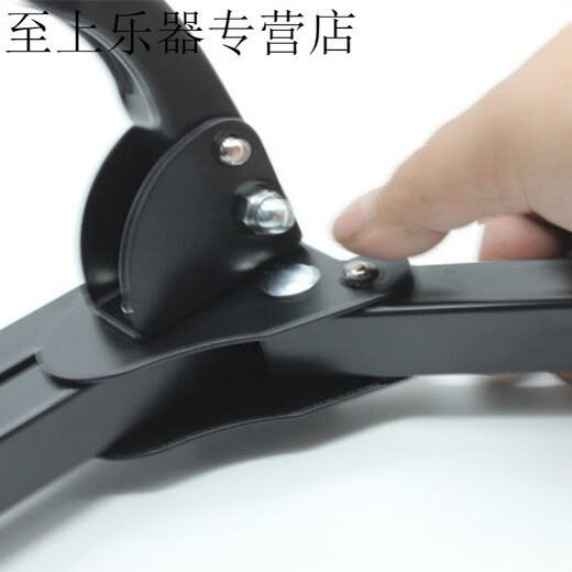 晗畅加粗加长弯管萨克斯架子可折叠收纳萨克斯架中音次中音便携支架 黑色萨克斯支架(轻质款式)