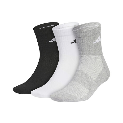 Adidas (adidas) men's socks and women's socks summer new simple sports and leisure mid-calf socks JC9272 black/white/medium hemp gray|JC9272 S